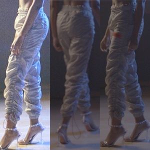 SOLD👽 Heron Preston Coulisse Ruched Track Pants🤩